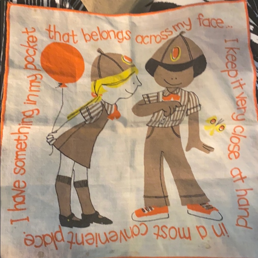 Vintage Girl Scout scarf circa 1970’s.